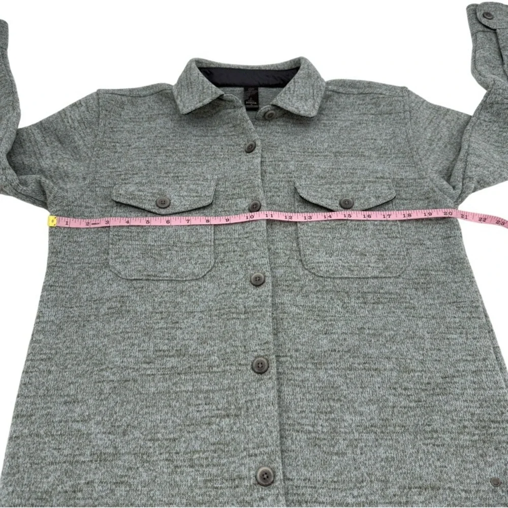 PRANA Medium Thermal Fleece Shacket Shirt Jacket Gorpcore‎ Utility Granola Girl
